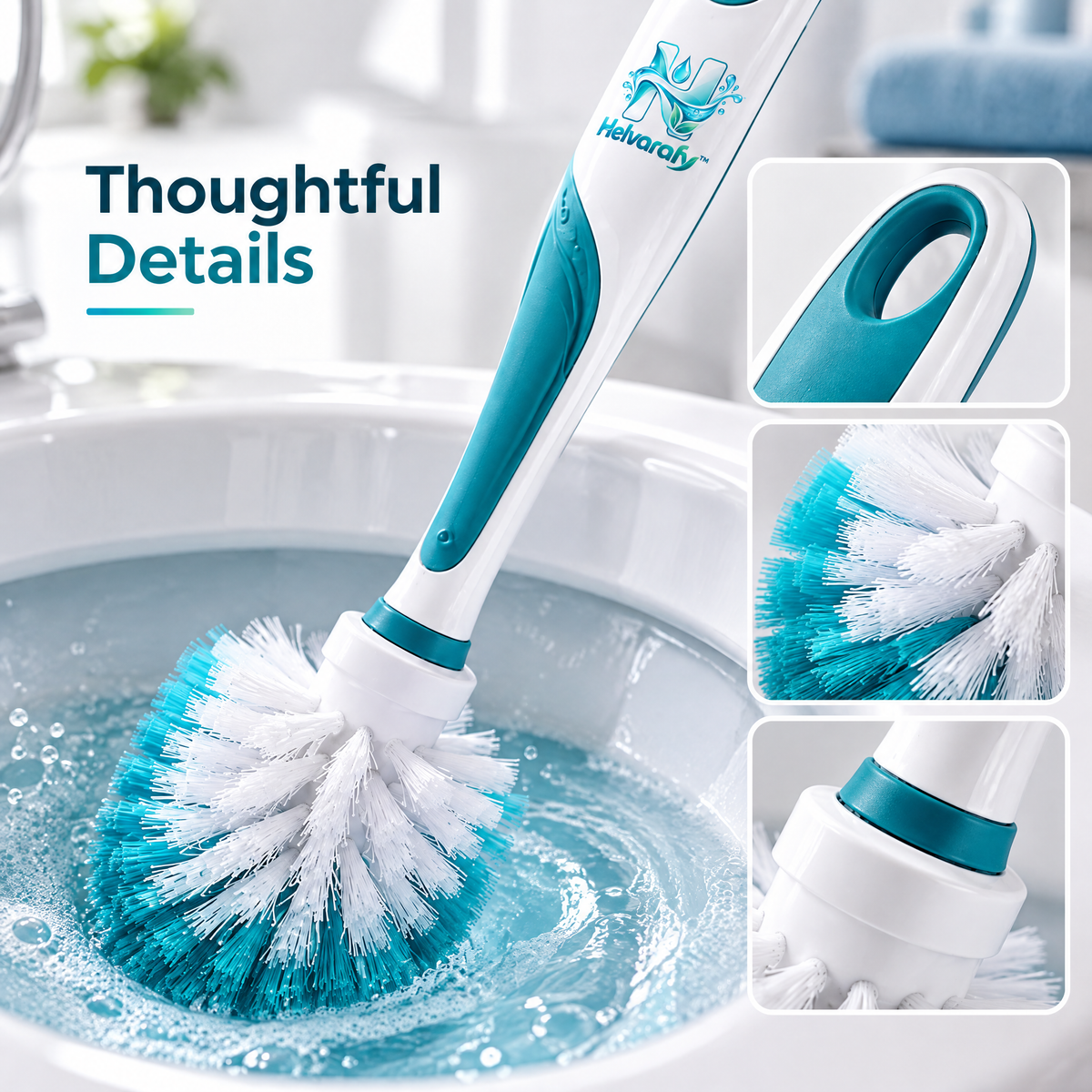 Helvarafy™ AquaClean Precision Toilet Bowl Brush - image 3