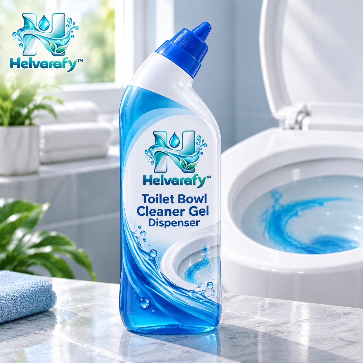 Helvarafy™ FreshFlow Toilet Bowl Cleaner Gel Dispenser - image 1