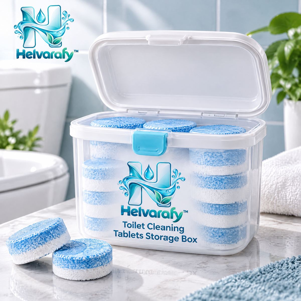 Helvarafy™ CleanStore Toilet Tablet Storage Box - image 1