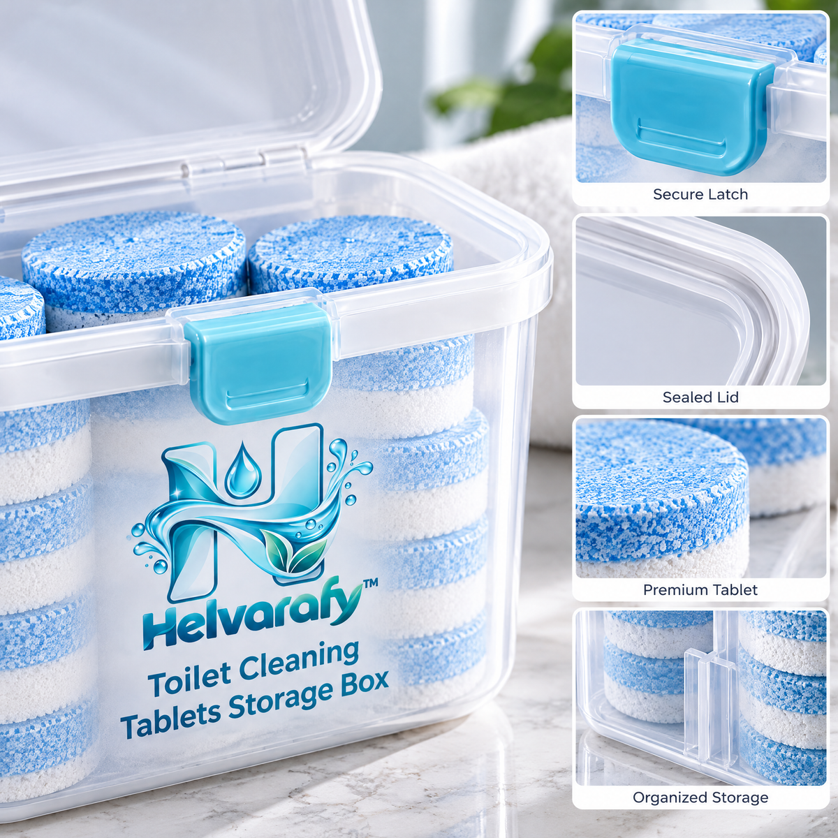 Helvarafy™ CleanStore Toilet Tablet Storage Box - image 5